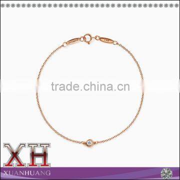 Single Stone Silver Bracelet Plain Fancy Designs Bracelet Wholesale