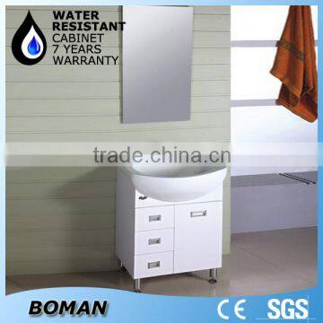 Modern Gloss White Contemporary Bathroom Sstorage Cabinet