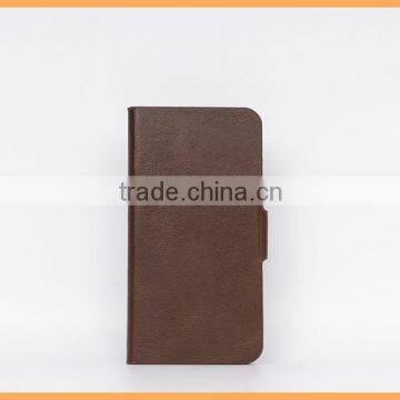 Genuine flip cover leather wallet case for iphone 6 6s plus