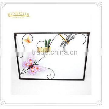 Dragonfly Butterfly Designs Metal Iron Wall Decor Wall Stickers for Home Decoration