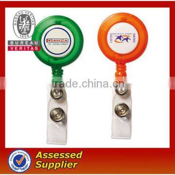 fashional plastic round shape badge holder