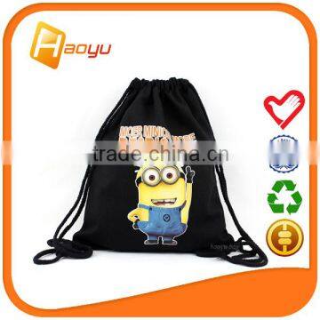 China Wholesale Custom Canvas Bag for Drawstring Bag photo-3