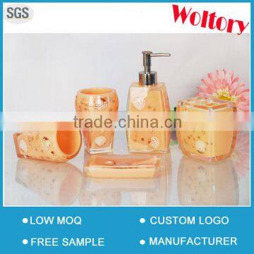 Wholesale polyresin bathroom ensembles accessories set