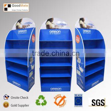 Supermarket Cardboard Carton Retail Floor Display Stand for Health Product                        
                                                Quality Choice