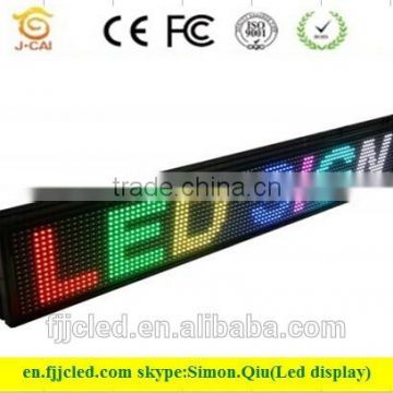 Seven color led signs P10 indoor 1r/g/b with high brightness