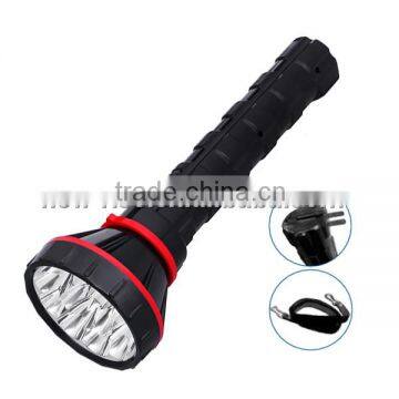 15LED Ergonomic Grip Flashlight Hand Torch Lead-acid Battery Emengercy light flood light