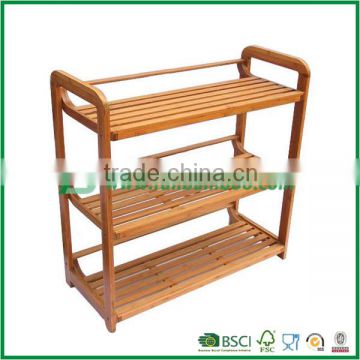 FB6-1003 3-Tier Bamboo Shoe Rack storage shoe shelf