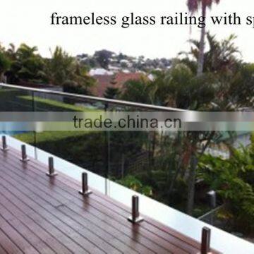 China Manufacturer Tempered Glass for Balcony Railings Glass Cut to Size