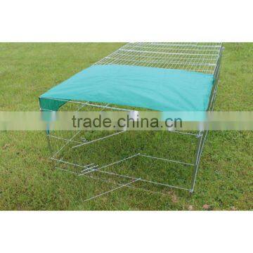 Folding Front Door Enclosures Metal Wire Dog Cage Rabbit Cage With Door and Cover