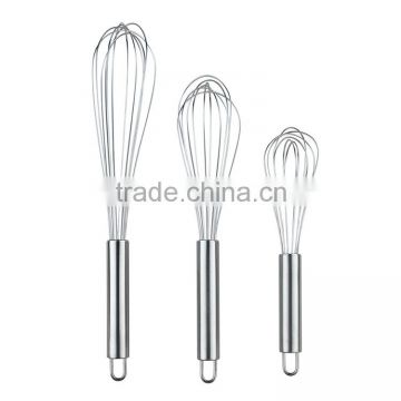 food grade silicone whisk kitchen mixer set of 3pcs egg whisk