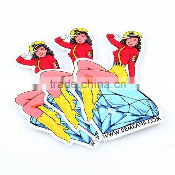 Waterproof Custom Glossy Scratch Off Feature and Paper Material lips shape sticker tattoo ---DH20440