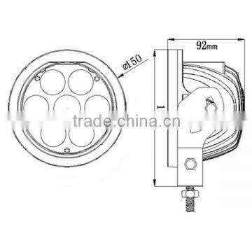 Wholesale New 6" 70w Led Work Light Heavy Duty Led Work Light 70w ROUND Led off Road Work Light Spot/Flood/Combo Beam for Cars photo-5