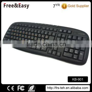 Ergonomic Design 114 Keys 2.4ghz Wireless Multimedia Keyboard for Laptop photo-5