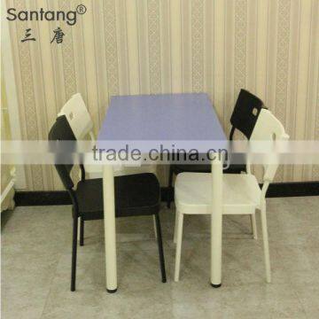 plastic dining chair and dining table DS-1182