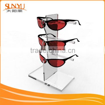 Simple Design Plastic Plexiglass Sunglasses Display Stand