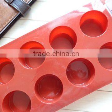 round shape silicone soap mould 8 cavities