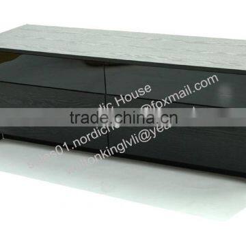 Nordic Market, Swedish Design PVC Foil Veneer, Double Drawers, MDF TV Stand