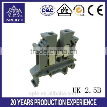 24A /800V 2.5mm din rail screw clamp terminal block UK-2.5