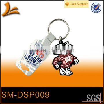 Hot selling!!! high quality keychain and durable and washable rubber keyring