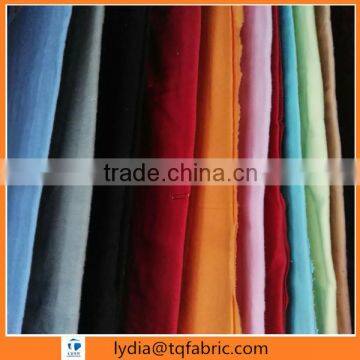 plain color dyed 100% cotton flannelette fabric 20sx10s/40x42 35"/36" two side raised baby cloth