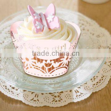 Colorful New Design Party Favors Laser Cut Paper Cupcake Wrappers for Kids photo-6