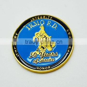 wholesale custom soft enamel-gold souvenir coin