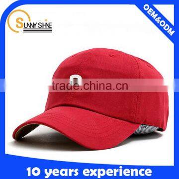 high quality 6 panel cheap red baseball cap with your own logo