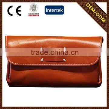 2015 China Supplier Black Women Cow Leather Plain Purses for Wholesales