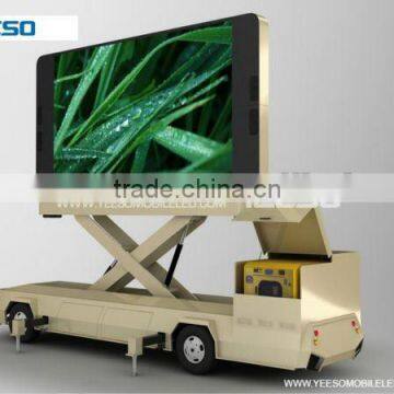 YES-T12 Mobile LED Advertising Vehicle, LED display screen, for road show,with generator inside