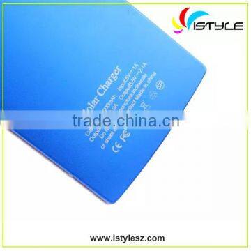 New Type Customized Color and Logo Real Capacity 10000mah Portable Solar Power Banks With Powe for Mobile Phones and USB Devices photo-5