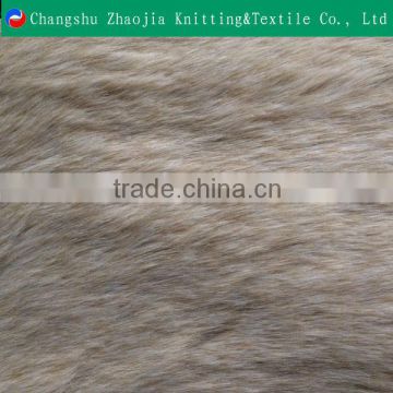 100% Polyester long pile faux fur fabric for Garment ZJ092