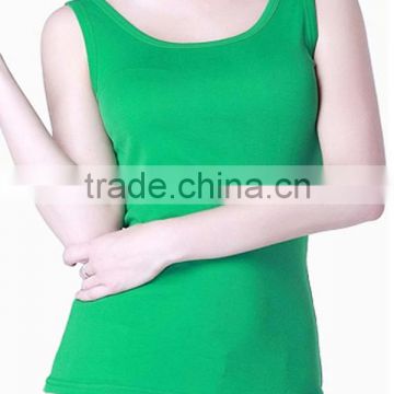 2015 Girls Cotton ladies vest with quick dry and moisture transfer function