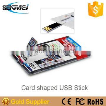 oem odm promotional super thin credit card usb flash drive