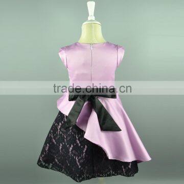 2016 Sleeveless Contrast Color Girls Casual Dresses for 4-12 Yrs Old With Exquisite Workmanship 15 Yrs Girl Dresses Manufacturer photo-3