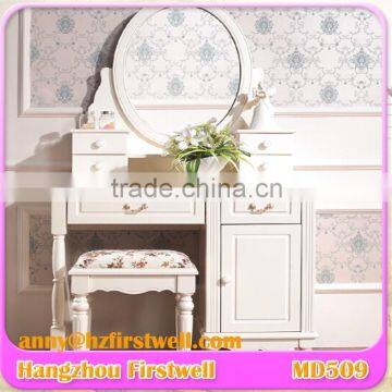 Modern mdf dressing table morror with drawer