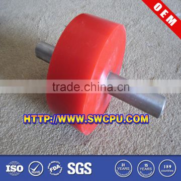 High quality rubber roller with metal parts