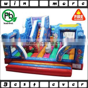 SeaWorld 3D Childrens Combo City,inflatable baby fun city,indoor playground for sale