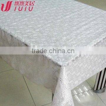 100% vinyl lace table cloth, pvc tablecloth