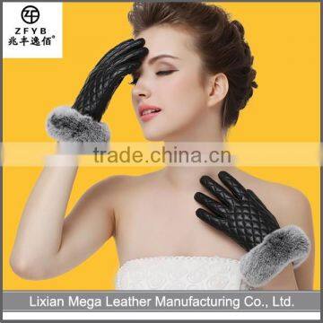 Newest design high quality sex wool gloves for lady