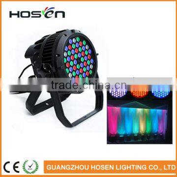 Stage Light RGBW 3w led par light 54*3w waterproof