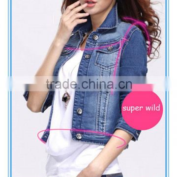 new style cotton jeans jacket women