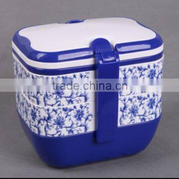 Big three layer Rectangle plastic container box plastic lunch box