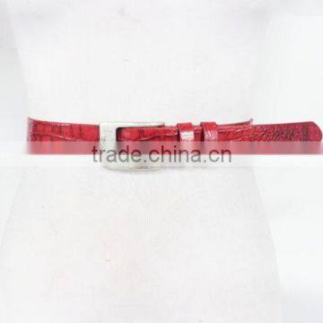 red crocodile pattern genuine leather belt for men and women any color is available