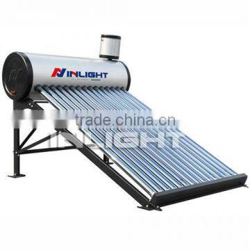 Non-pressurized all glass tube color steel solar water heater