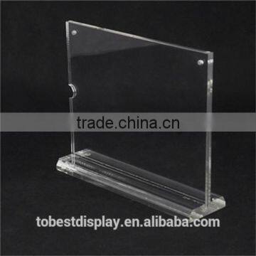 3 Sided Clear Acrylic Menu Holder,acrylic Menu Stand,acrylic a5 Menu Stand Factory Price