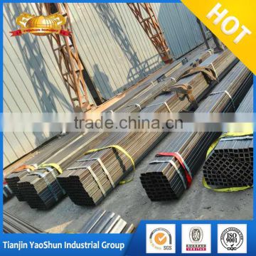 erw black square steel pipe/tube with export packing