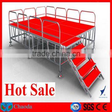 2015 hot sale 1.22*1.22M or 1.22*2.44M CE ,TUV and SGS cetificited outdoor concert stage salestage equipment