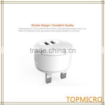 Wholesale Universal Portable 5V 2.1A 2 USB Ports UK Type Mobile Phone Charger Quality Choice photo-2