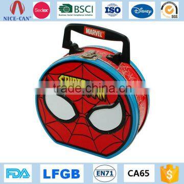 Wholesale Plain School Magnet Bento Tiffin Carrier Food Packing Container Custom Mini Blank Carton Tin Metal Lunch Box for Kids