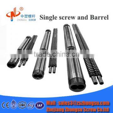 parallel twin barrel/Parallel Twin Screw Barrel Set/Bimetallic parallel twin screw and barrel for PVC pipe